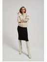 Moodo Olovka suknja s pletenim motivom crna Moodo