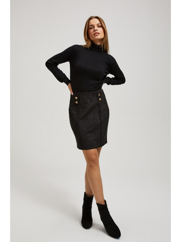 Moodo Olovka suknja s dekorativnim gumbima Moodo