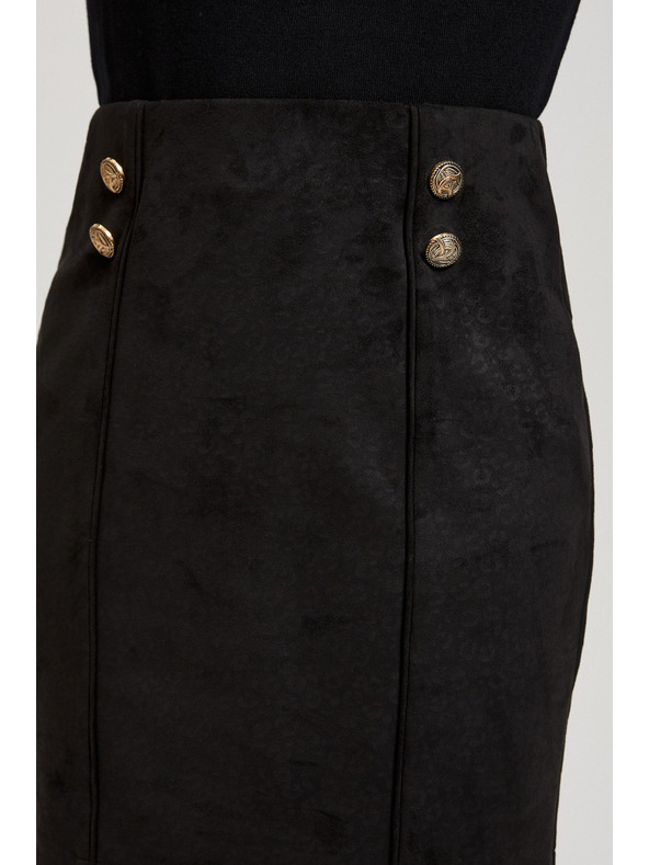 Moodo Olovka suknja s dekorativnim gumbima Moodo