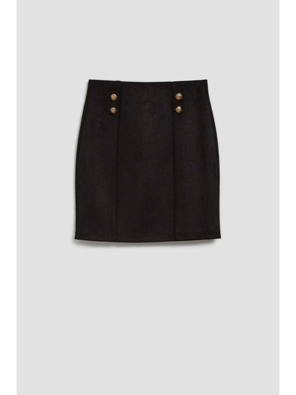 Moodo Olovka suknja s dekorativnim gumbima Moodo