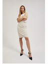 Moodo Glatka olovka suknja do koljena bež Moodo