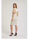 Moodo Glatka olovka suknja do koljena bež Moodo