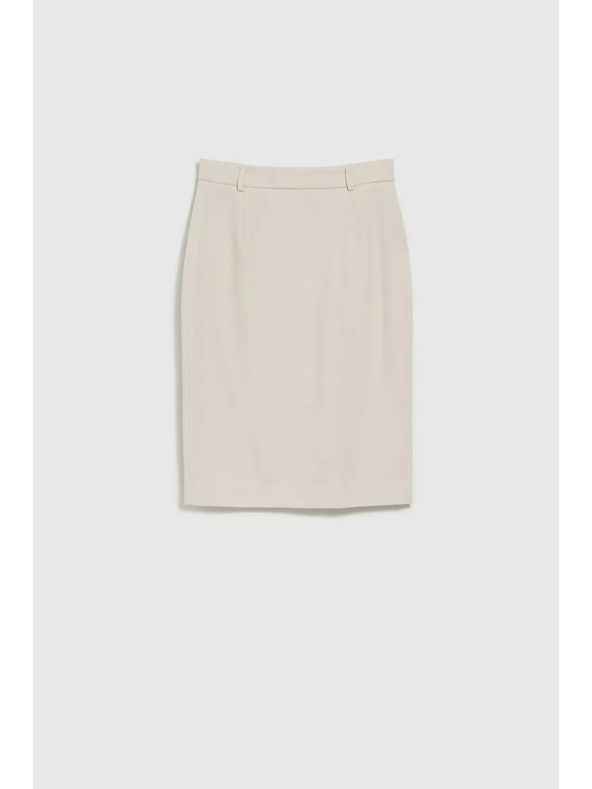 Moodo Glatka olovka suknja do koljena bež Moodo