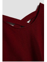 Moodo Pulover šišmiš kroja vinsko crveni Moodo
