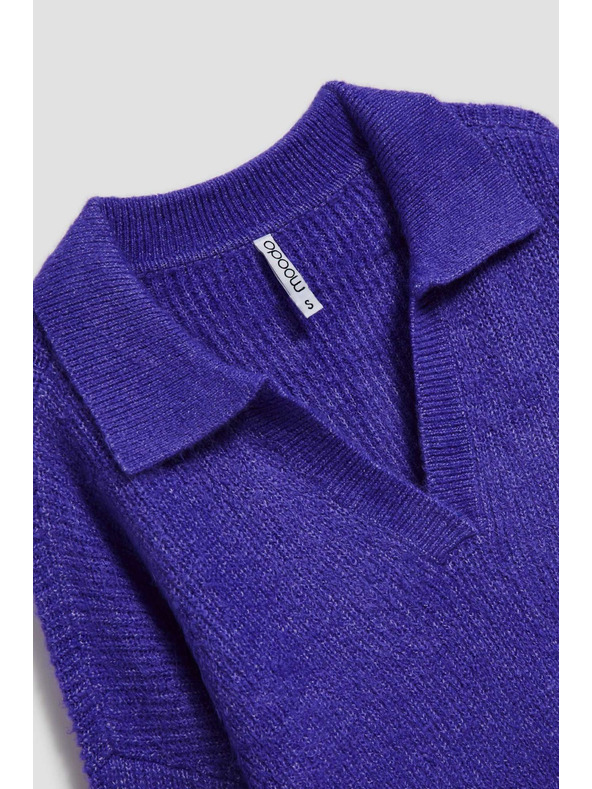 Moodo Pulover s V-izrezom ljubičasti Moodo
