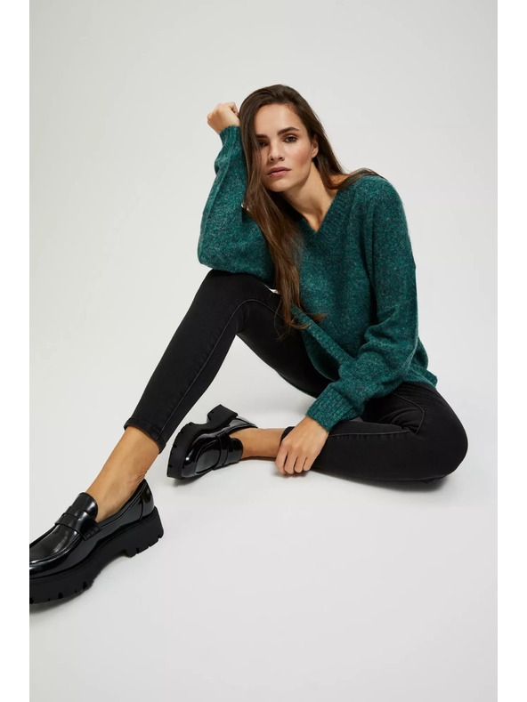 Moodo Gladak pulover s V-izrezom Moodo