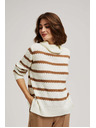 Moodo Pulover s prugama i visokim ovratnikom Moodo