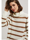 Moodo Pulover s prugama i visokim ovratnikom Moodo