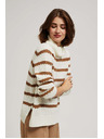 Moodo Pulover s prugama i visokim ovratnikom Moodo