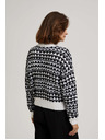 Moodo Pulover s visokim ovratnikom crno-bijeli Moodo