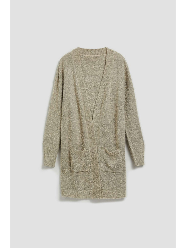 Moodo Dugi kardigan s džepovima pijesak Moodo