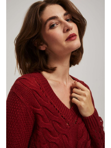 Moodo Pulover s ažurnim rukavima Moodo