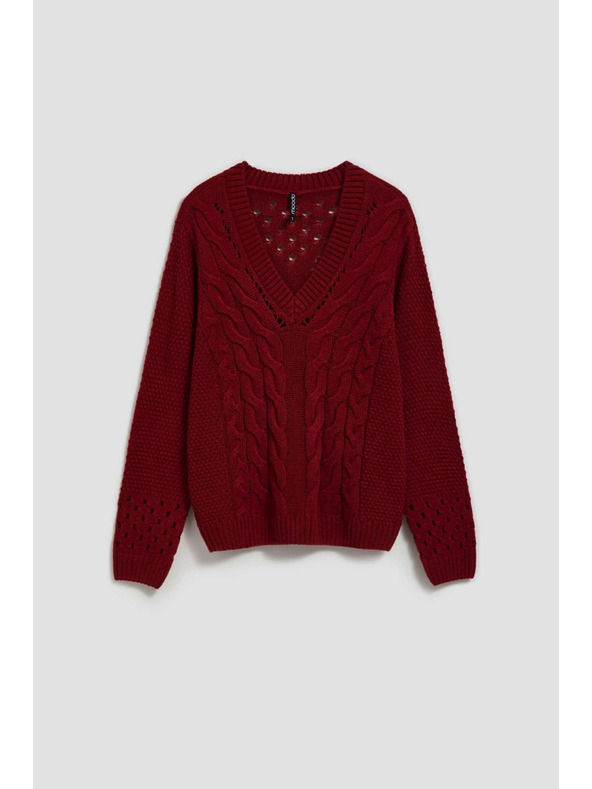 Moodo Pulover s ažurnim rukavima Moodo