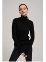 Moodo Tanak pulover s visokim ovratnikom crni Moodo