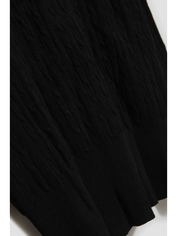 Moodo Tanak pulover s visokim ovratnikom crni Moodo