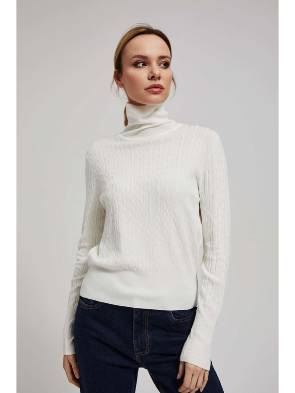 Moodo Tanki perlastu pulover s roll ovratnikom Moodo