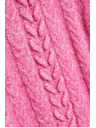 Moodo Fuksija pulover s dekorativnim pletenicama Moodo