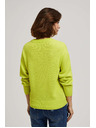 Moodo Limunasto zeleni pulover s V-izrezom Moodo