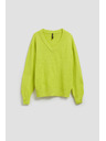 Moodo Limunasto zeleni pulover s V-izrezom Moodo