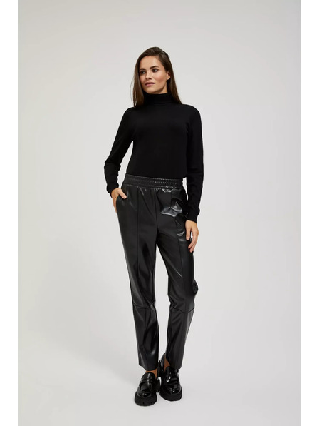 Moodo Crni pulover s roll ovratnikom Moodo