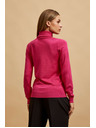 Moodo Fuksija pulover s roll ovratnikom Moodo