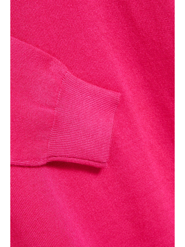 Moodo Fuksija pulover s roll ovratnikom Moodo