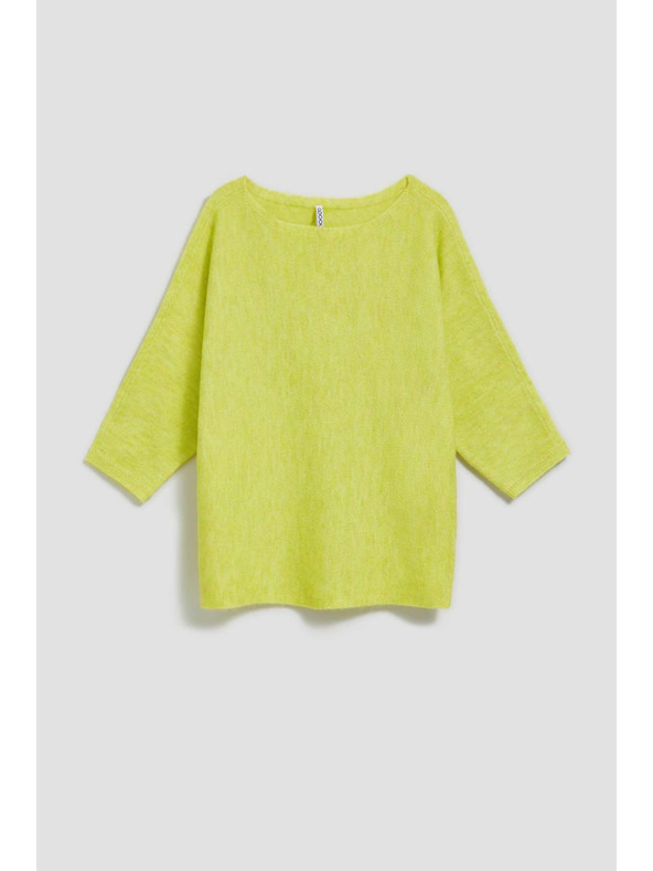 Moodo Limunasto zeleni pulover s 3/4 rukavima Moodo