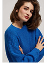 Moodo Azurni pulover s okruglim izrezom Moodo