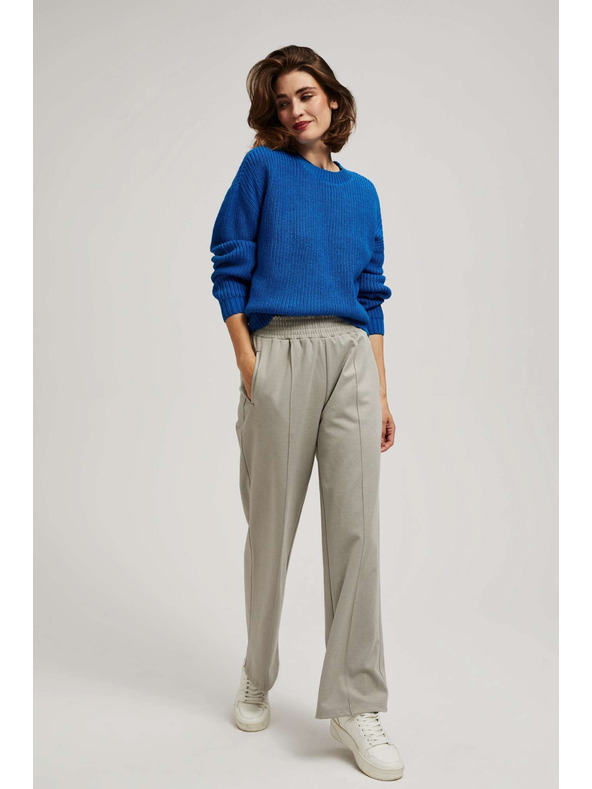 Moodo Azurni pulover s okruglim izrezom Moodo