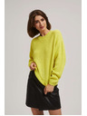 Moodo Limunasto zeleni pulover s okruglim izrezom Moodo