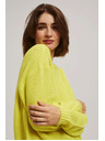 Moodo Limunasto zeleni pulover s okruglim izrezom Moodo