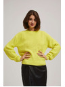 Moodo Limunasto zeleni pulover s okruglim izrezom Moodo
