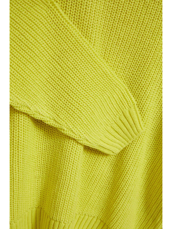 Moodo Limunasto zeleni pulover s okruglim izrezom Moodo