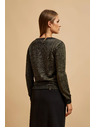 Moodo Crni pulover s metalnim vlaknom Moodo