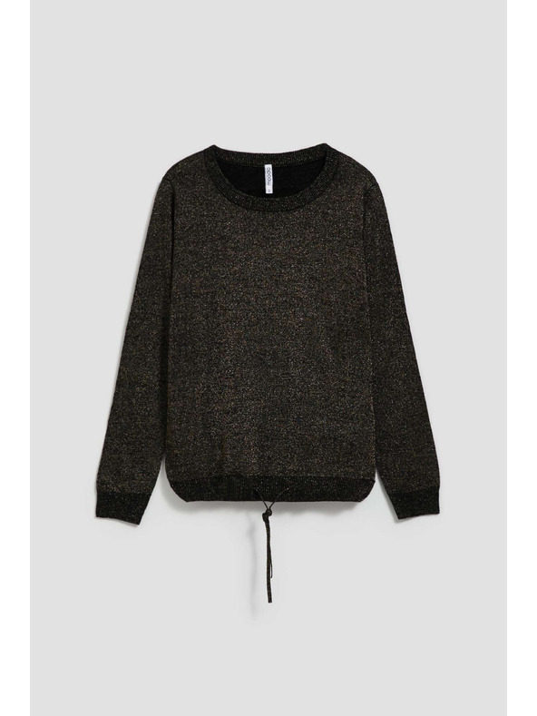 Moodo Crni pulover s metalnim vlaknom Moodo