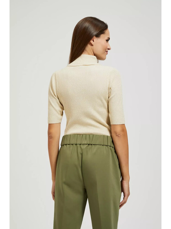 Moodo Džemper s rolakom ukrašen metalnom niti biserast Moodo