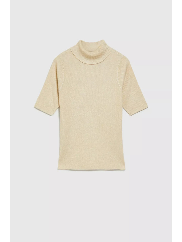 Moodo Džemper s rolakom ukrašen metalnom niti biserast Moodo