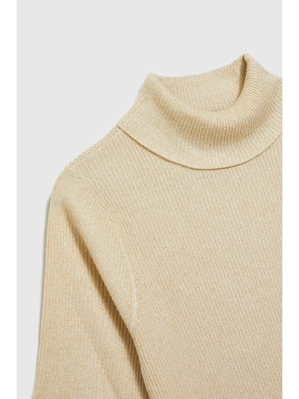 Moodo Džemper s rolakom ukrašen metalnom niti biserast Moodo