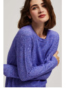 Moodo Džemper s vezom ljubičasti Moodo