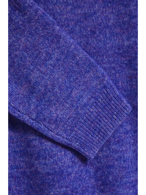 Moodo Džemper s vezom ljubičasti Moodo