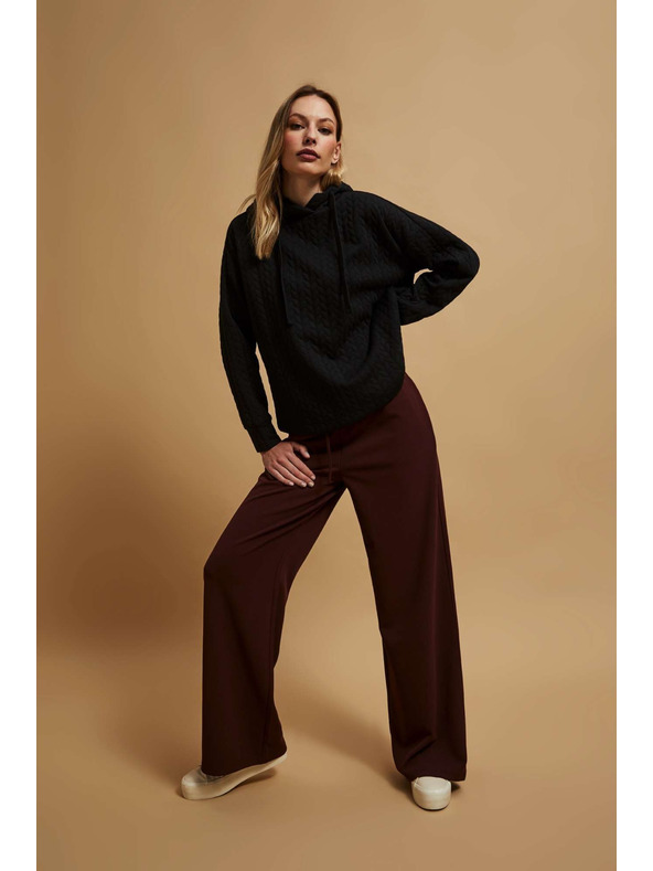 Moodo Dukserica s kapuljačom crna Moodo