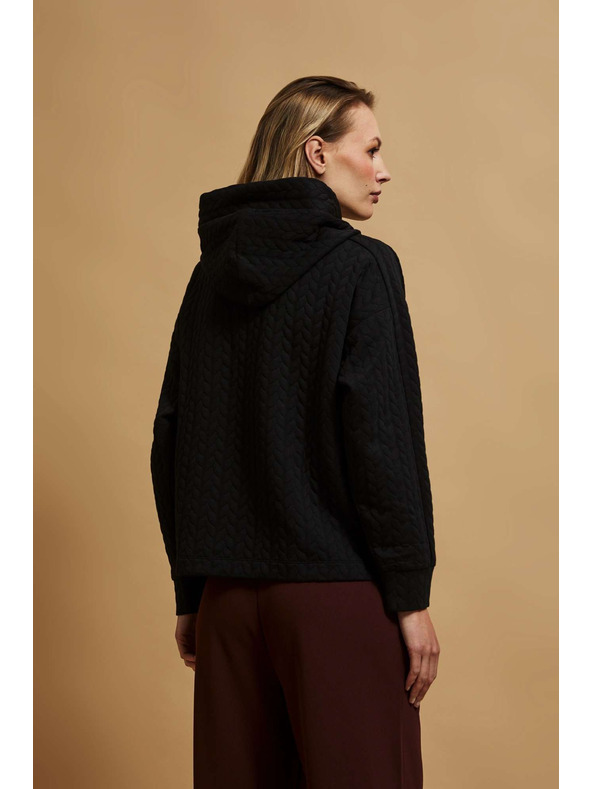 Moodo Dukserica s kapuljačom crna Moodo