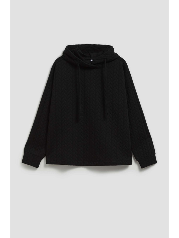 Moodo Dukserica s kapuljačom crna Moodo