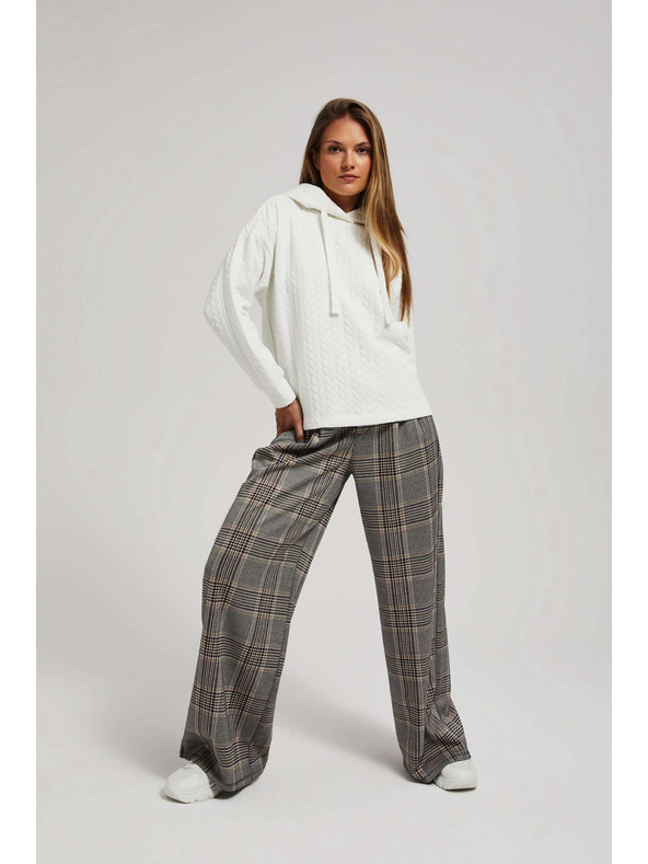 Moodo Dukserica s kapuljačom i dugim rukavima biserasta Moodo