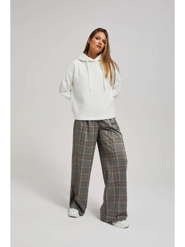 Moodo Dukserica s kapuljačom i dugim rukavima biserasta Moodo