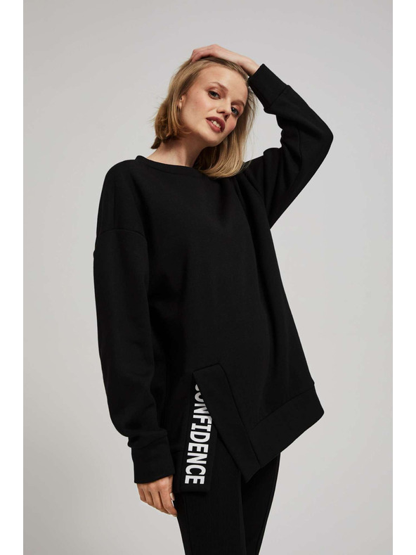 Moodo Oversize dukserica s natpisom Moodo