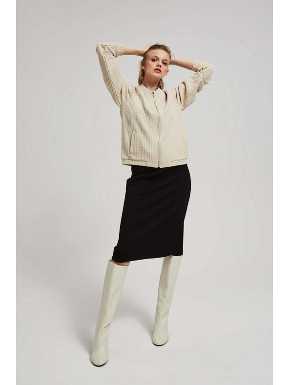 Moodo Otvorena dukserica s džepovima Moodo