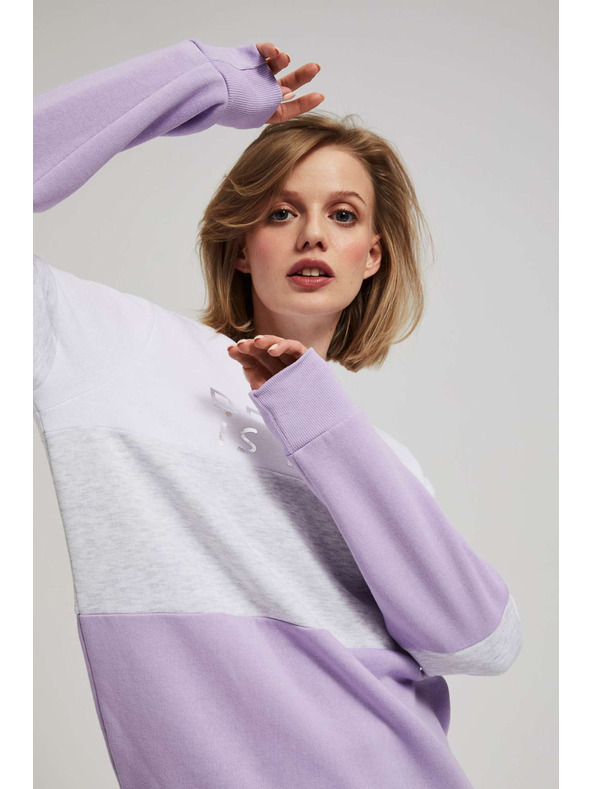 Moodo Dukserica s printom lavanda Moodo