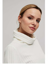 Moodo Dukserica širokog rolovanog ovratnika biserasta Moodo