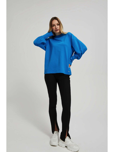 Moodo Bluza napuhanih rukava azurno plava Moodo